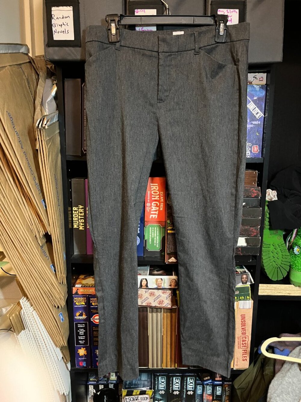 GAP Signature Skinny Ankle Pants Size 10 in Charocal Gray